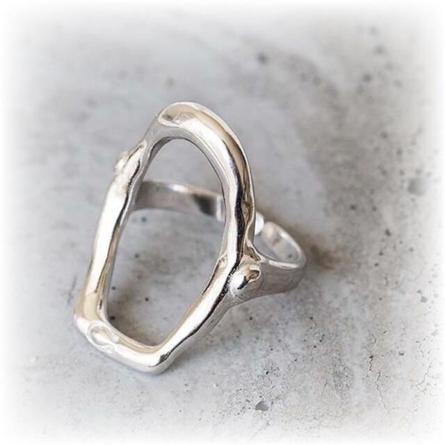 シルバー リング ダブルフィンガーリング + ダブルシルバー N925