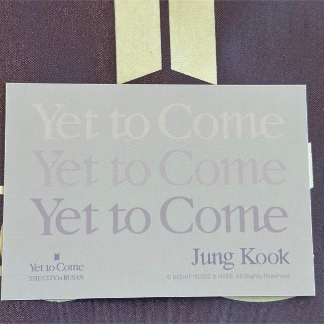 BTS yet to come ホテル 限定 トレカ ポスカ 非売品 釜山 BTS yet to