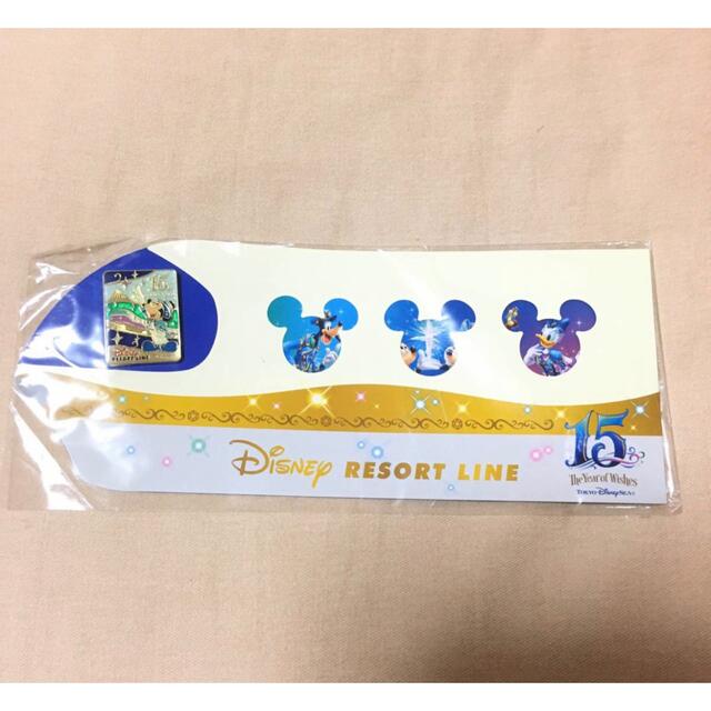 TDS TDL ディズニーリゾートライン 15周年ピンバッジ 東京ディズニー