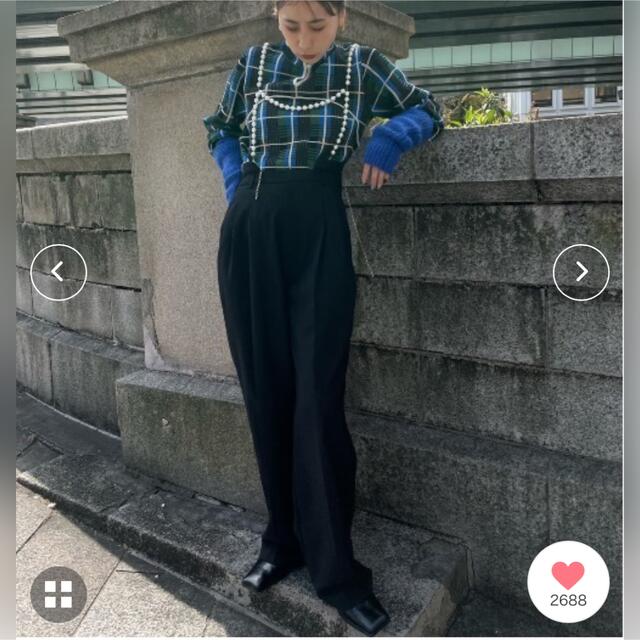 Ameri VINTAGE - AMERI DROP PEARL SUSPENDER PANTSブラックM新品の