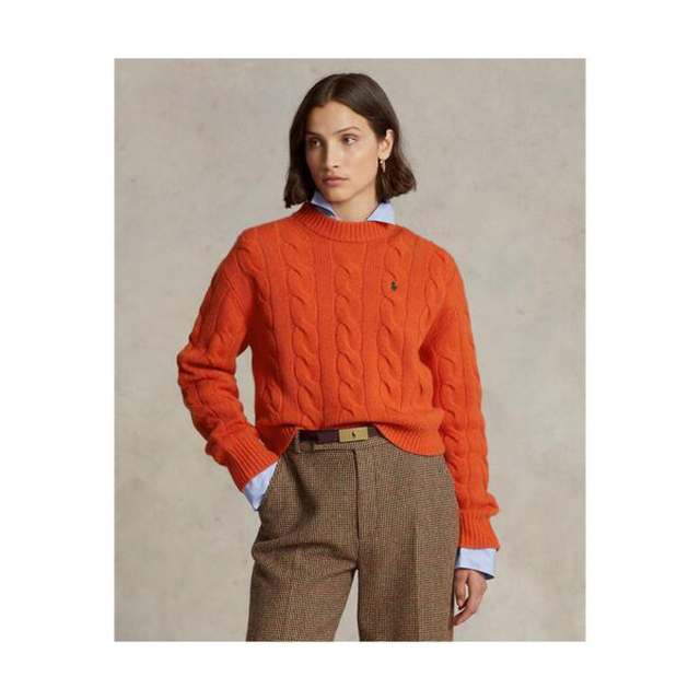 POLO RALPH LAUREN - ラルフローレン ケーブル ウールカシミヤ モック