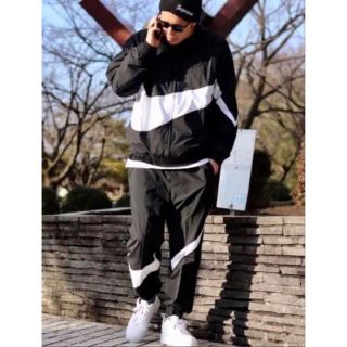 NIKE - NIKE セットアップ ナイロン上下 ビッグスウッシュ ウーブン