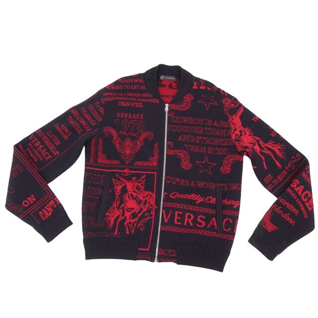 VERSACE - 美品 ヴェルサーチ VERSACE ジャケット ウール ニット