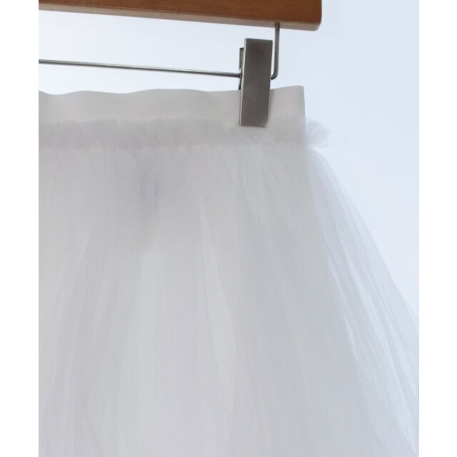 noir kei ninomiya ロング・マキシ丈スカート S 白 【古着】【中古】