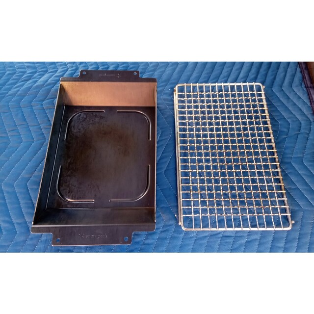 Snow Peak - スノーピーク グリルプレートハーフ+焼アミ ステンレス