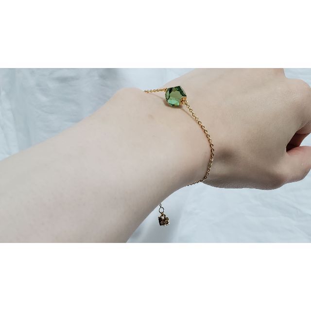 SWAROVSKI - 正規未 スワロフスキー クリスタル緑 スワンチャーム