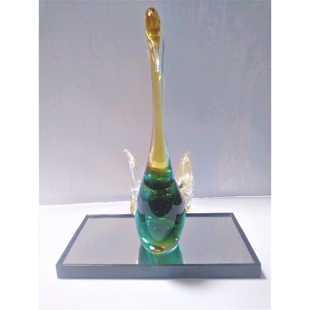 MALIA MALCO作 1999年製 小鳥 作家物ガラス工芸 MALTA製 Malta Glass