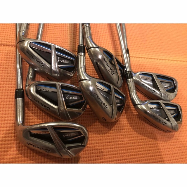 テーラーメード シムマックス os アイアン6-p＋aw.sw計7本セット