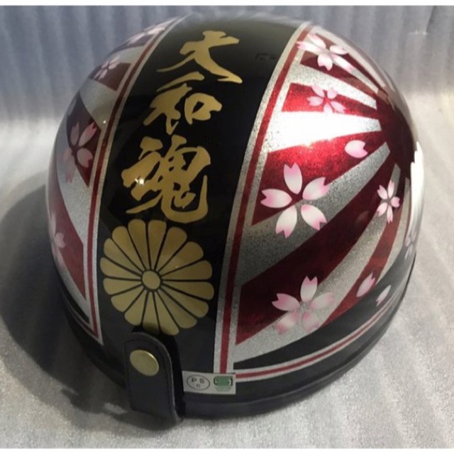 桜吹雪 ラップ塗装 富士日章 コルク半 ヘルメットの通販 by paint｜ラクマ
