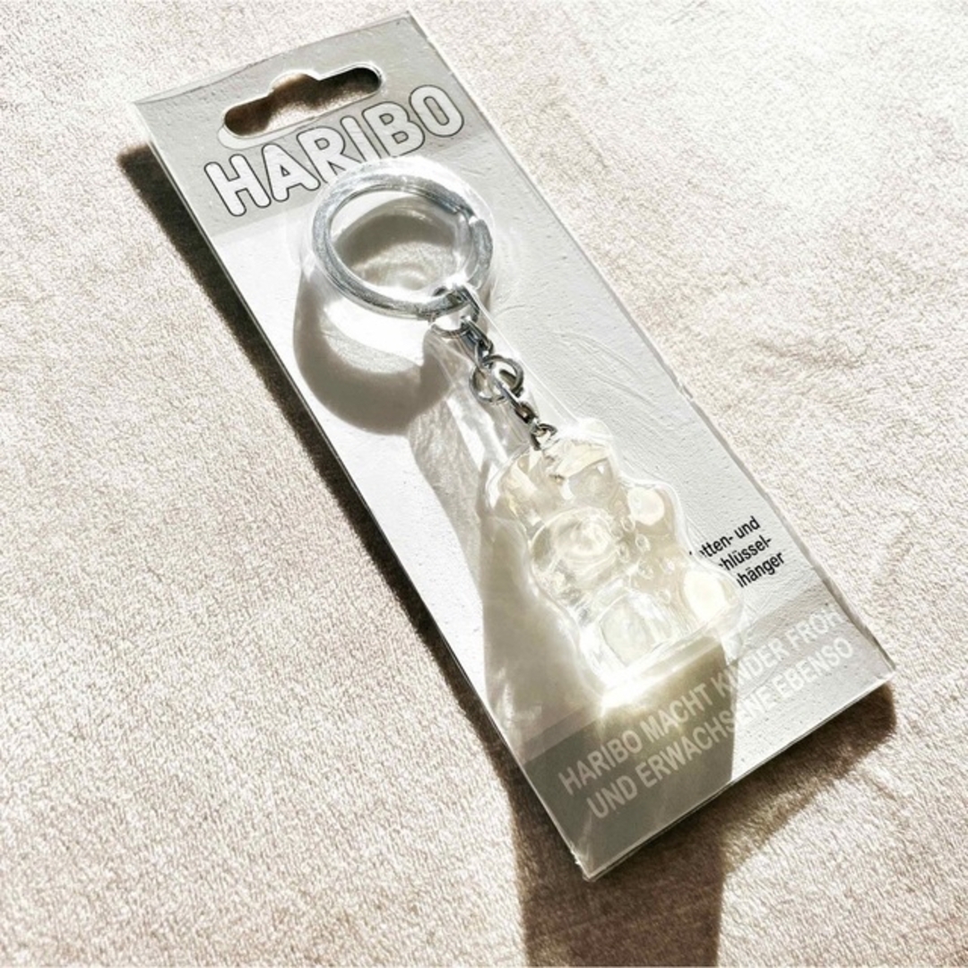 HARIBIO【日本未販売】ハリボー ゴールドベア キーホルダー 透明