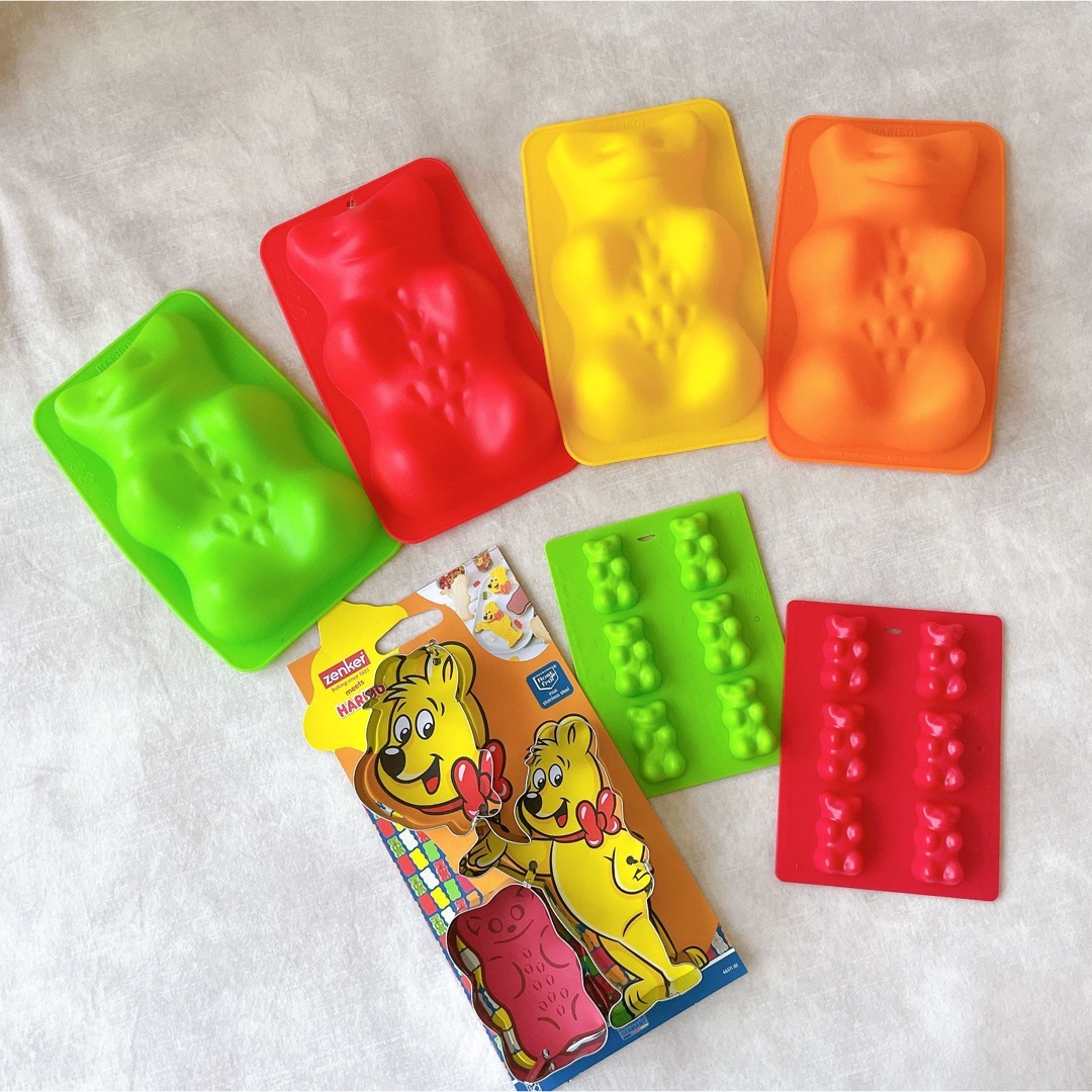 HARIBIO【日本未販売】ハリボー ゴールドベア キーホルダー 透明