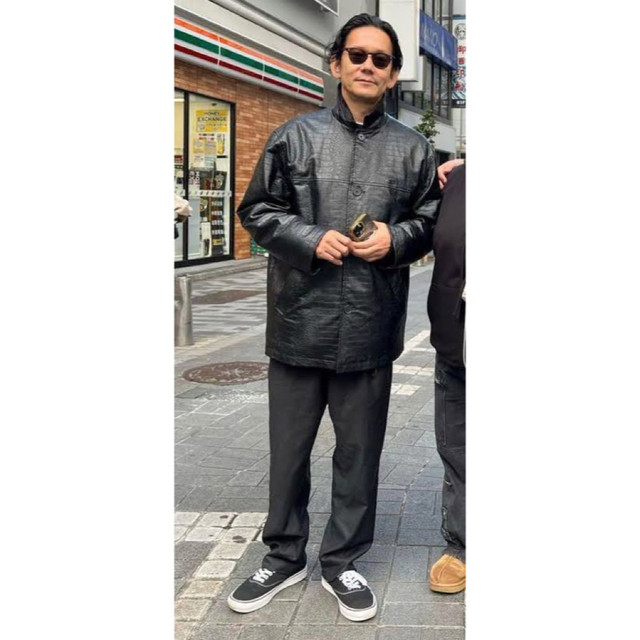 野村訓市着 90's ビンテージ レザー カーコート 春 スプリングの通販