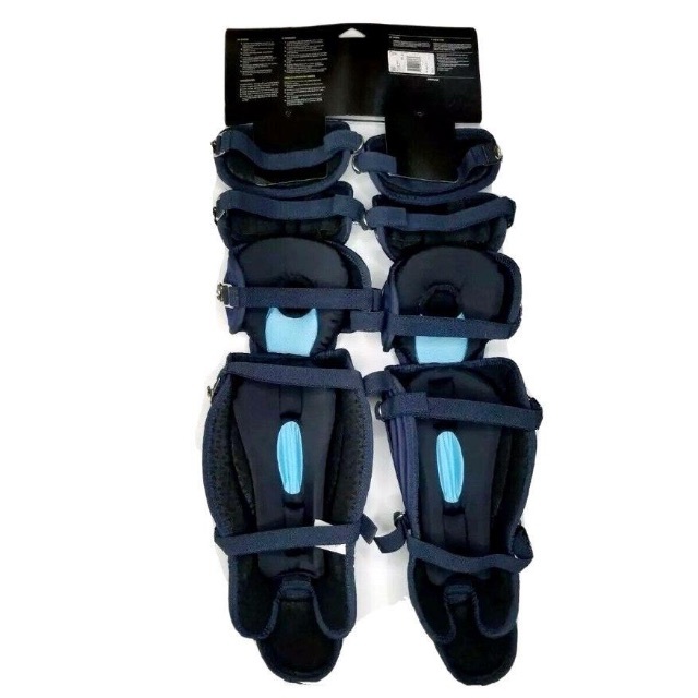 新品☆アメリカ国内限定☆UAマスク＋adidasプロテクター・レガース☆紺