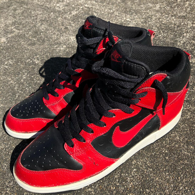NIKE - NIKE DUNK HIGH BRED ナイキ ダンク ハイ ブレッド 赤黒の通販