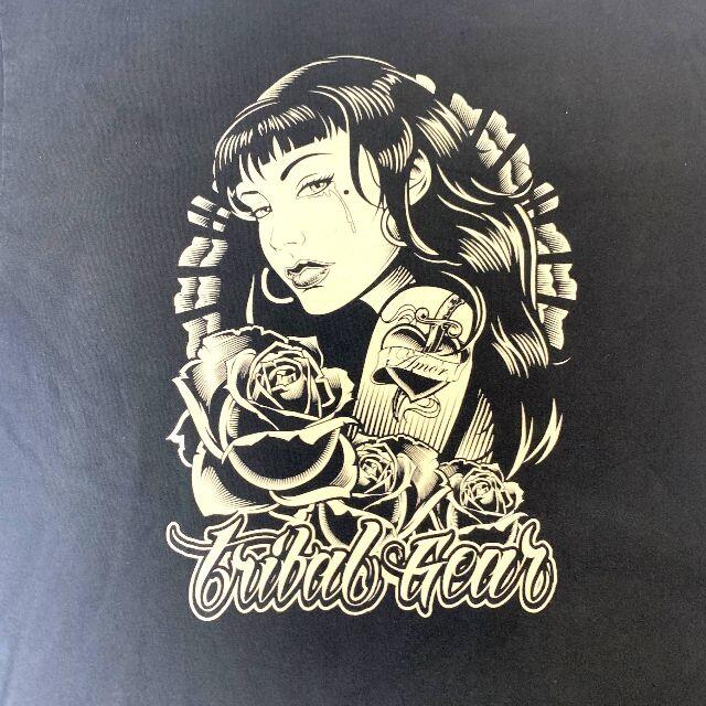 TRIBAL - トライバル 半袖Tシャツ ブラック L TRIBAL Gear ストリート