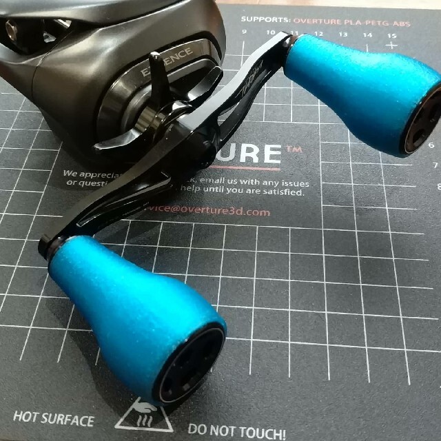 ハンドメイドノブ ティール（ブルー）、クリヤー タイプBM 各色2個1