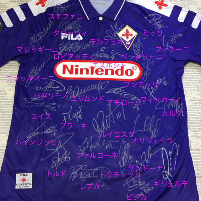 FILA - フィオレンティーナ98-99 Hオーセンティックユニフォーム#9