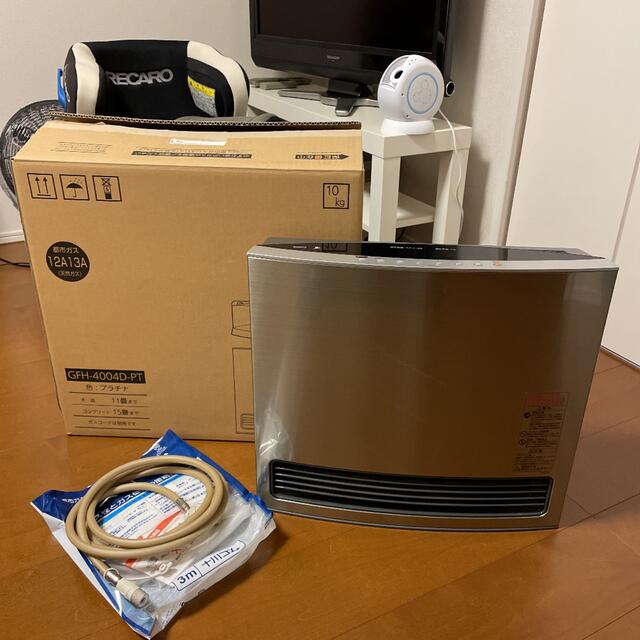 美品 ガスファンヒーター GFH-4004D-PT LPガス用 250305 ノーリツ LPガス用