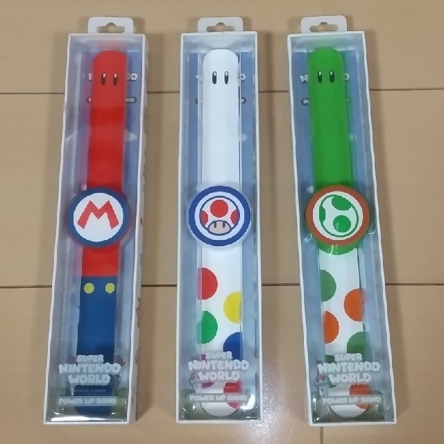 USJ - USJ パワーアップバンド 中古 箱付き マリオ キノピオ ヨッシー