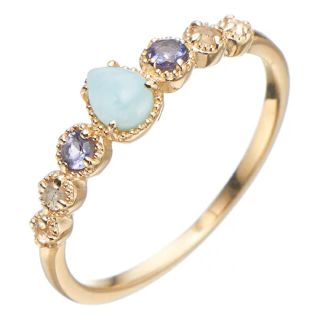 agete - agete K10 ラリマー リング 13号の通販 by Shelly's shop