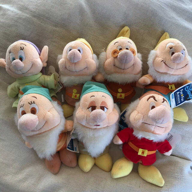 Disney - 7人のこびと ちびーず キュートサイズ ぬいぐるみ 2004年の