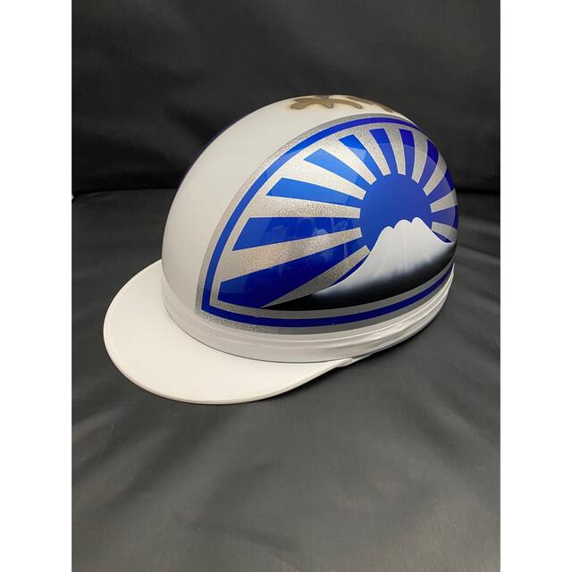 コルク半 カスタムペイント 日章 白×青メタ ラメ 送料込みの通販 by