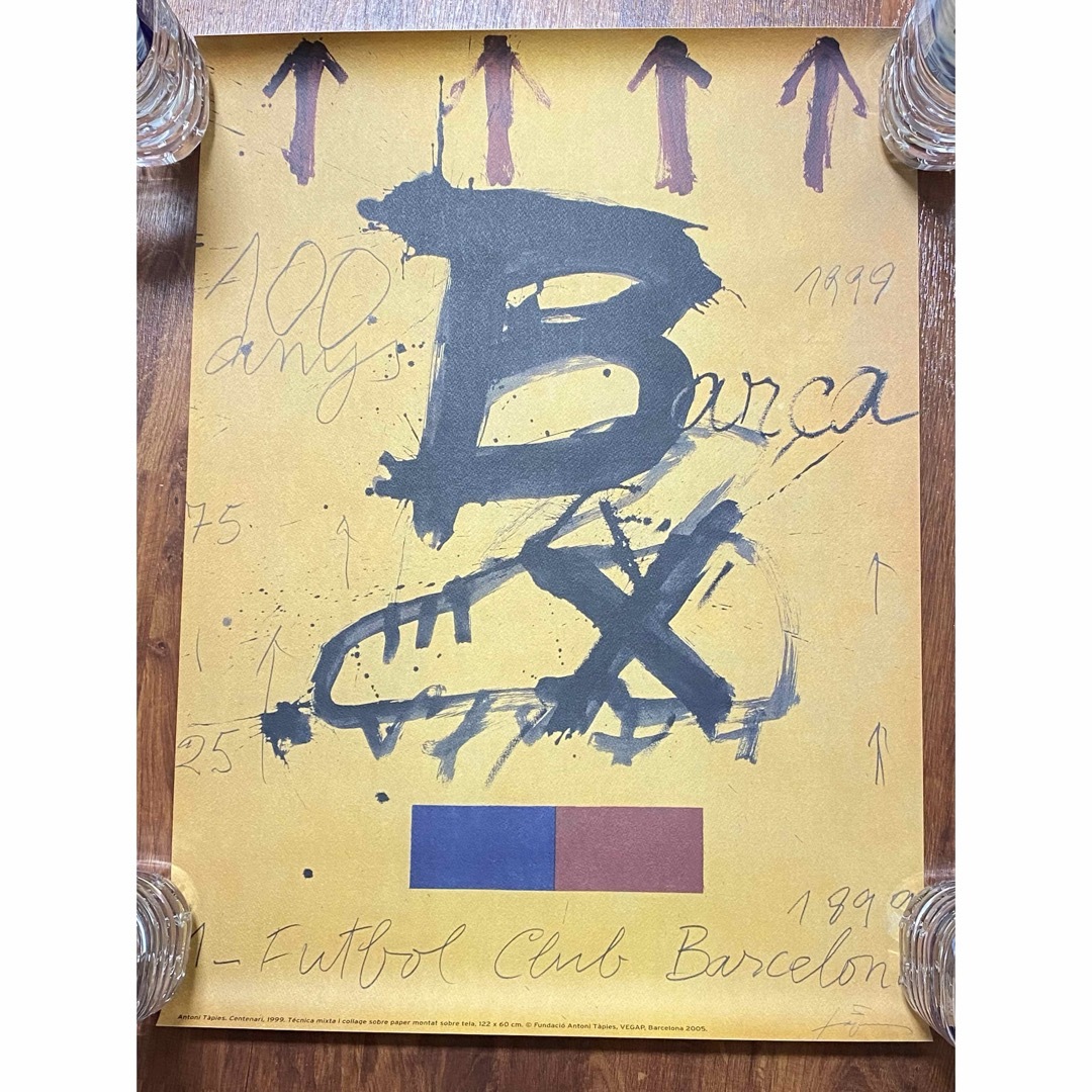 FCバルセロナ 100周年 ポスター アントニタピエス 証明書付き 【公式通販】