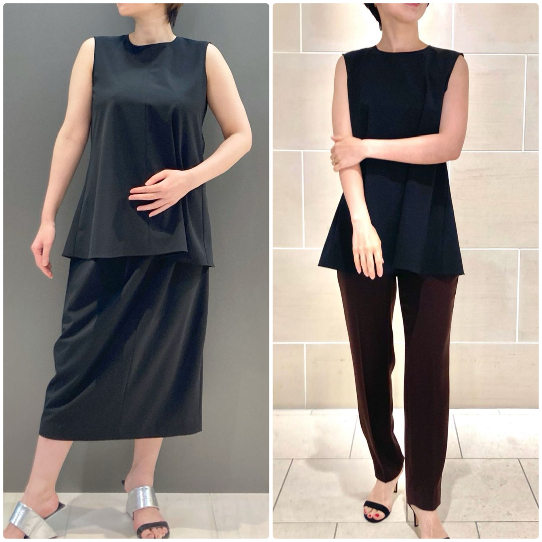 Theory luxe - theory luxe Sycamore ノースリーブブラウス ANN 黒 38