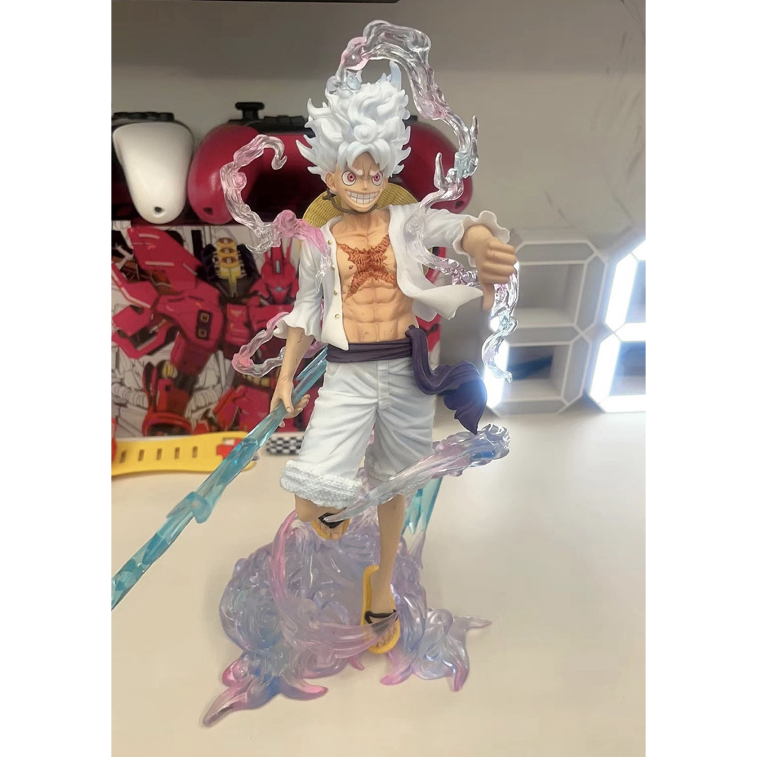 ワンピース ニカ ルフィ 透明台座 フィギュア PVC製品 ガレージキット