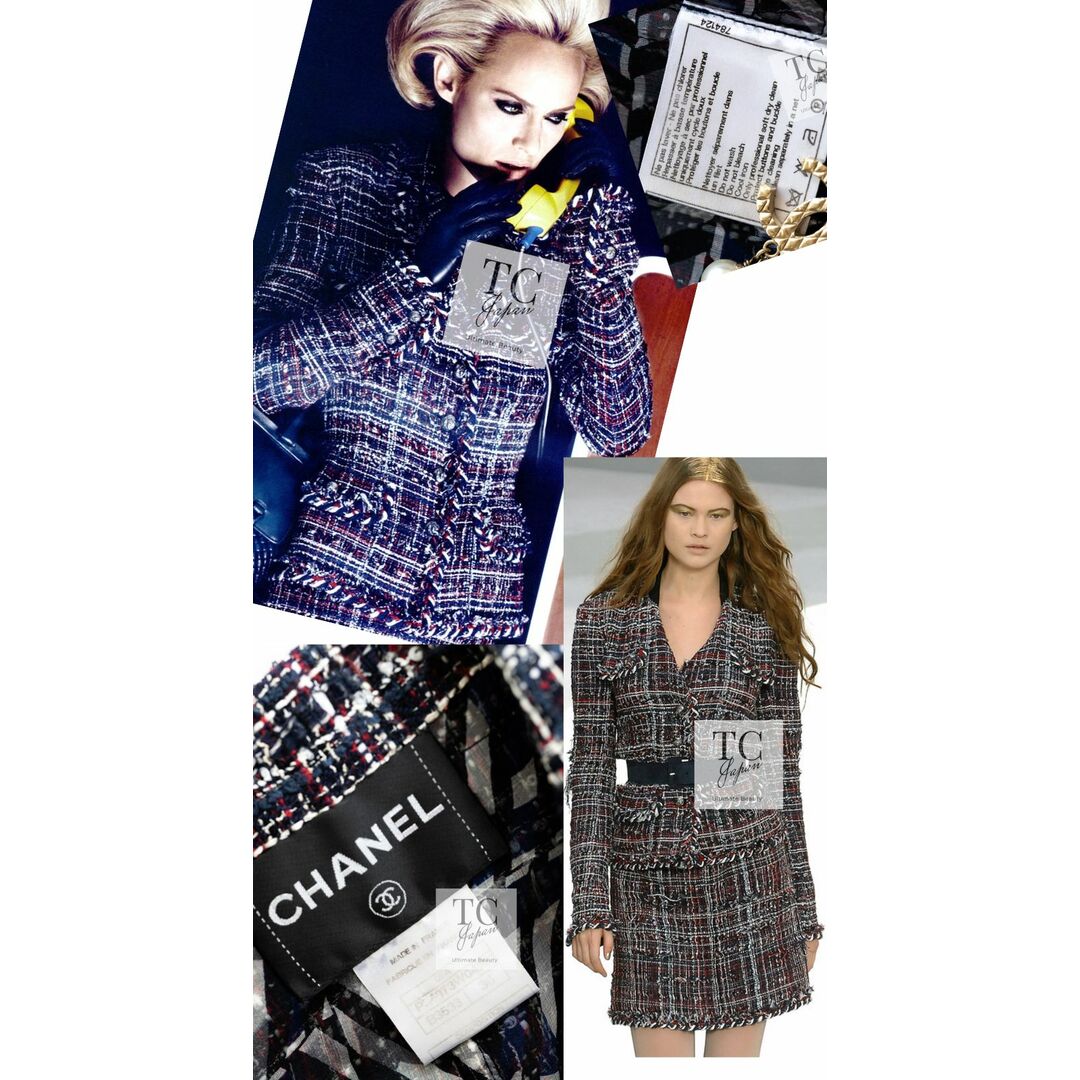 CHANEL - 157万 シャネル ジャケット スカート スーツ CHANEL レッド