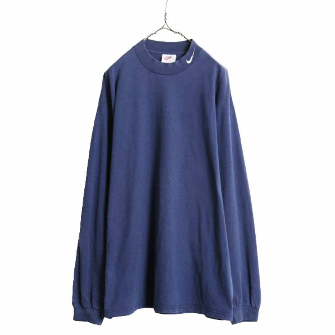 NIKE - 90s USA製 ナイキ モックネック 長袖 Tシャツ メンズ XL 古着