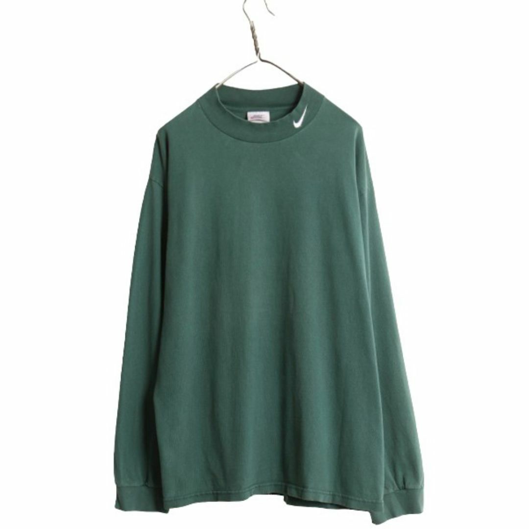 NIKE - 90s USA製 ナイキ モックネック 長袖 Tシャツ メンズ L / 古着