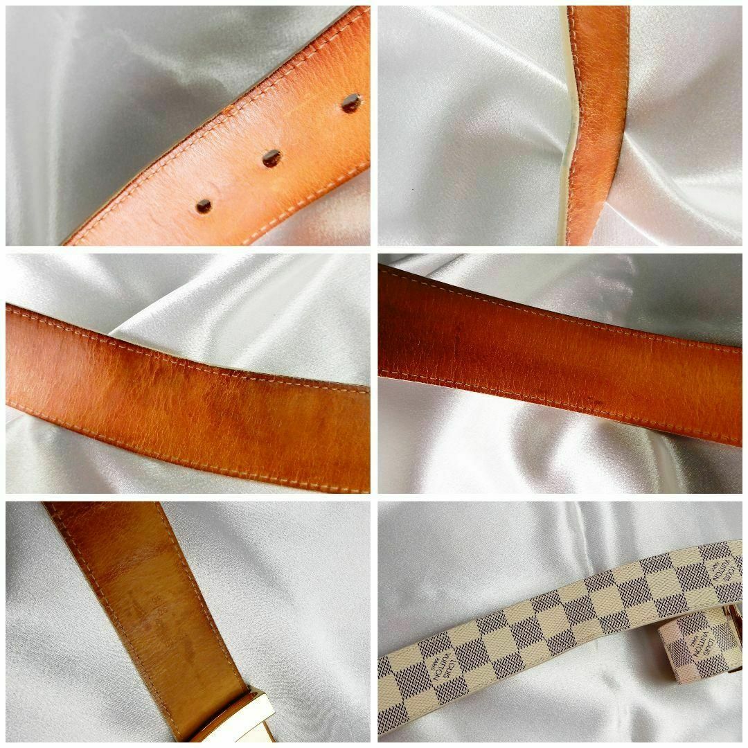 LOUIS VUITTON - LOUIS VUITTON ベルト ダミエ ダミエアズール サン