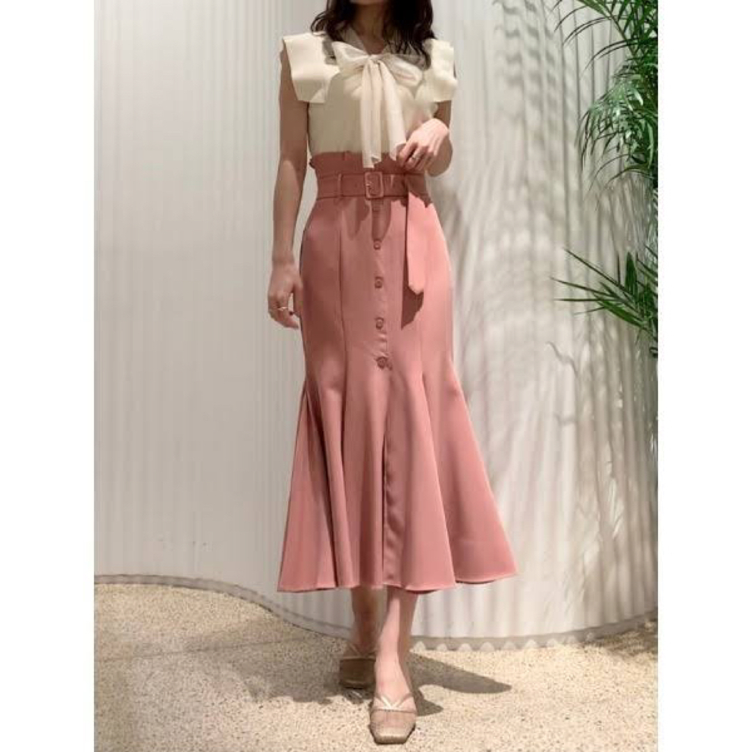 SNIDEL - snidel マーメイドスカート ピンク ハイウエストの通販 by