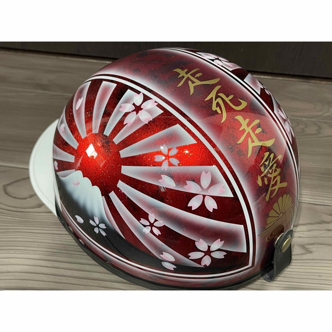 ラメ 富士日章 コルク半 ヘルメットの通販 by paint｜ラクマ