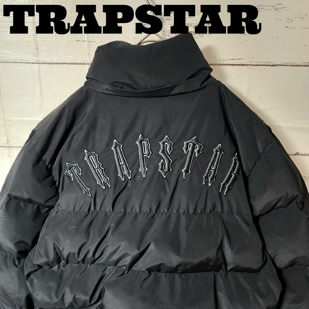 TRAPSTAR トラップスター ダウン ジャケット ブラック バックロゴ Lの