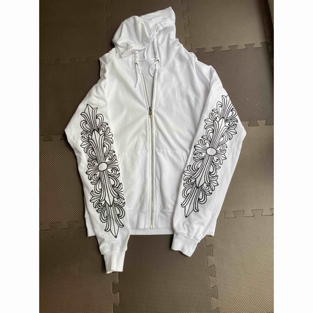 Chrome Hearts - まー様専用 クロムハーツ ジップパーカー 白の通販 by