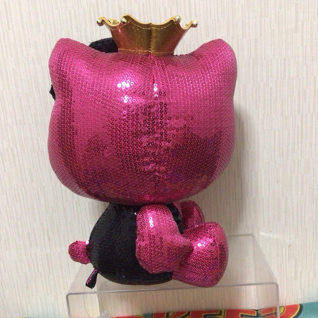 サンリオ - ハローキティ Vivitix ぬいぐるみ スパンコール ピンクの