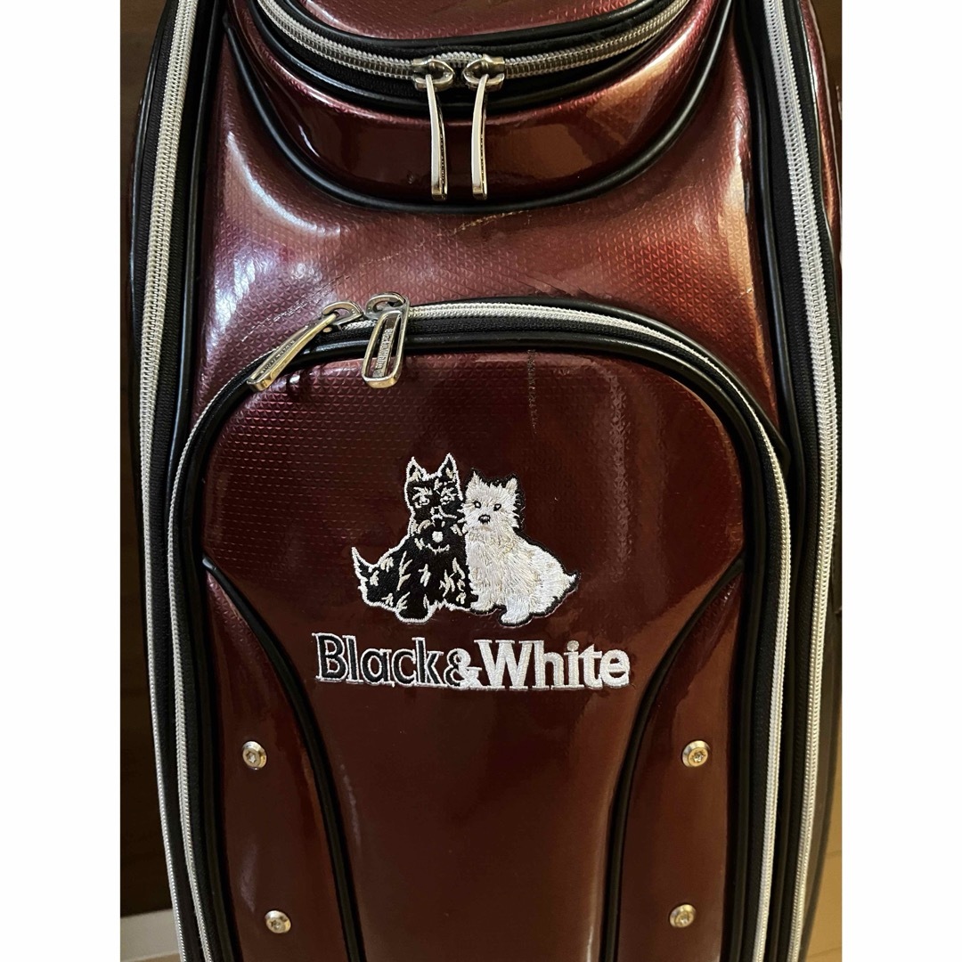 Black & White Sportswear - ゴルフ キャディバッグ ブラック