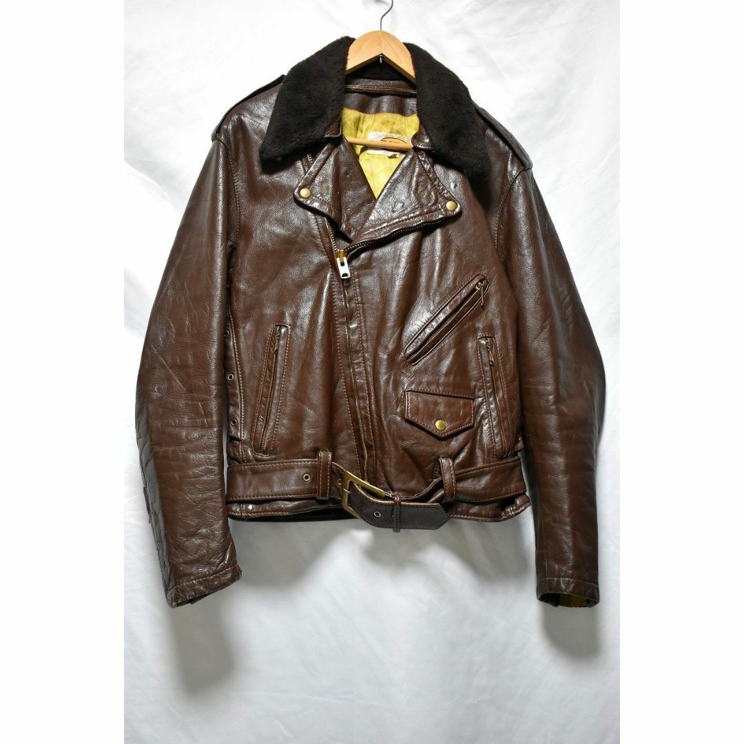 ベイツ - ＠80s 希少色 ベイツ レザー BATES ダブルライダースj566の