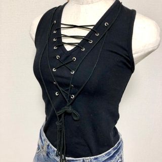 JASSIE - Y2K タンクトップ グランジ フェアリーグランジ 平成ギャル