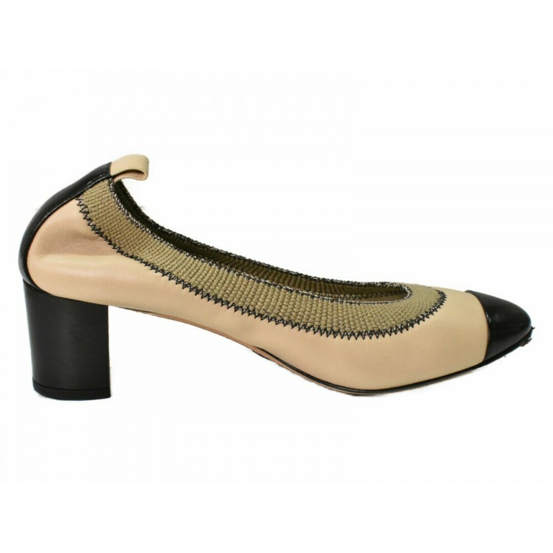 CHANEL - 【中古品】CHANEL スリングバッグシューズ ベージュ系 レザー