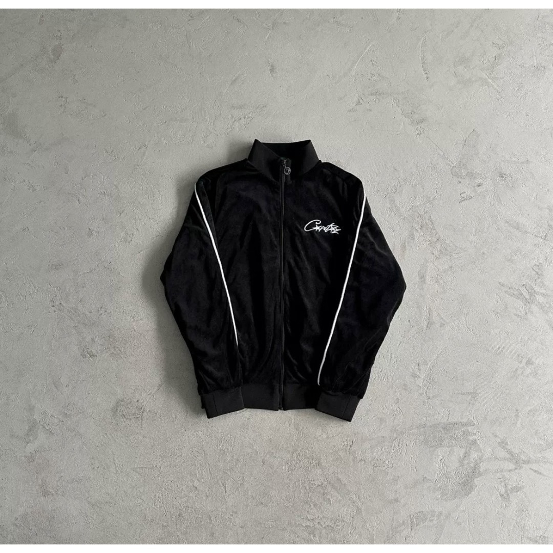 L】Corteiz Velour Tracksuit - ブラックの通販 by Nicole Ma｜ラクマ