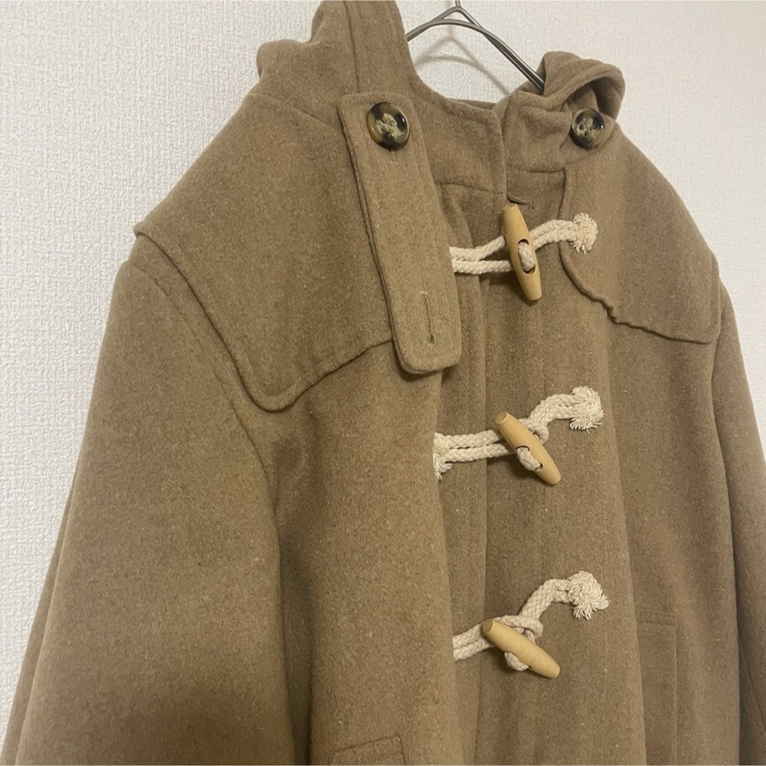 ダッフルコート】レディース メンズ コート 秋冬 ブラウン フード付き