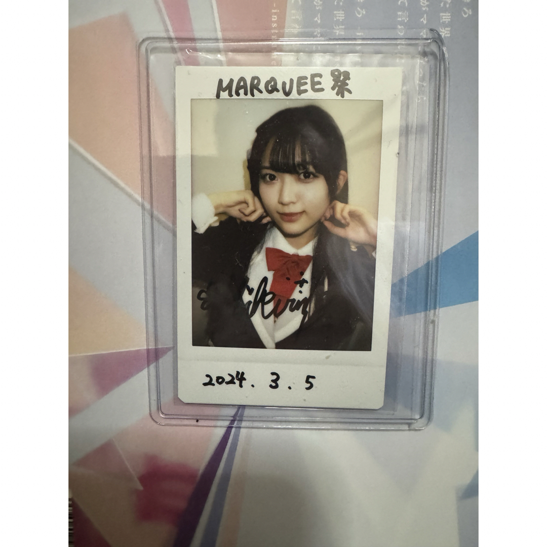 高嶺のなでしこ星谷美来直筆サイン入りチェキ