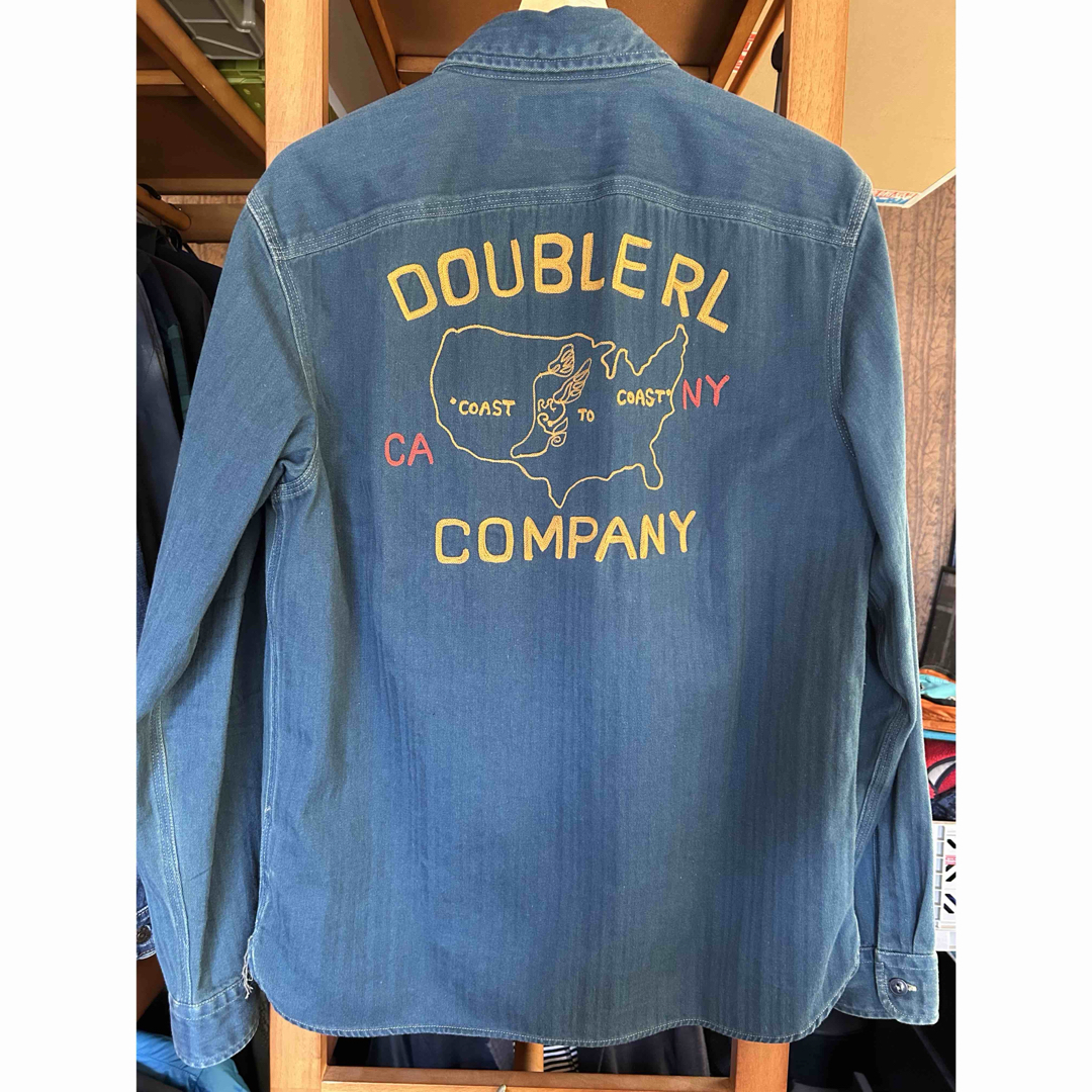 RRL - 【Mサイズ】RRL ダブルアールエル ヘリンボーン 刺繍 インディゴ