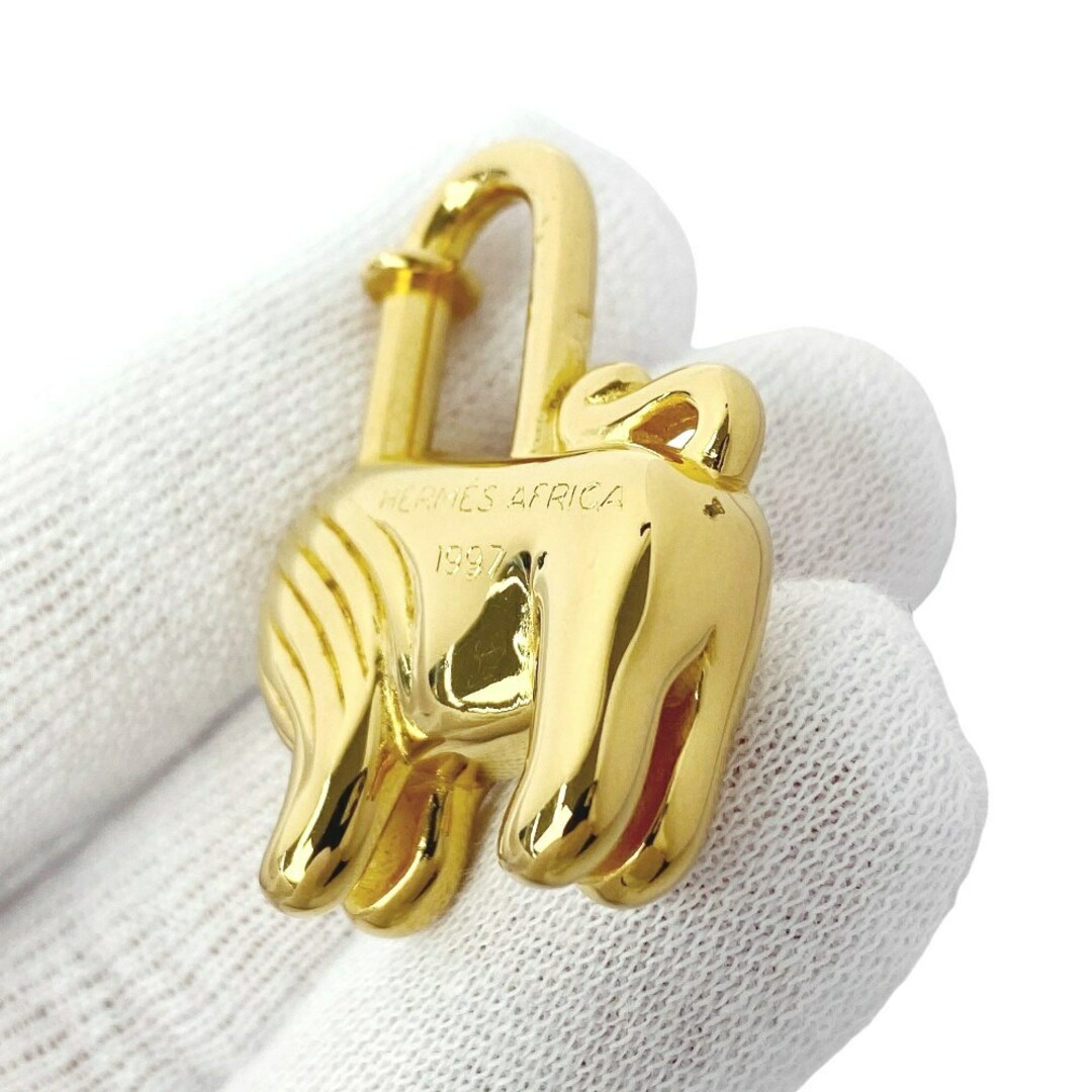 HERMES - □新同□ エルメス ライオン カデナ バッグ チャーム