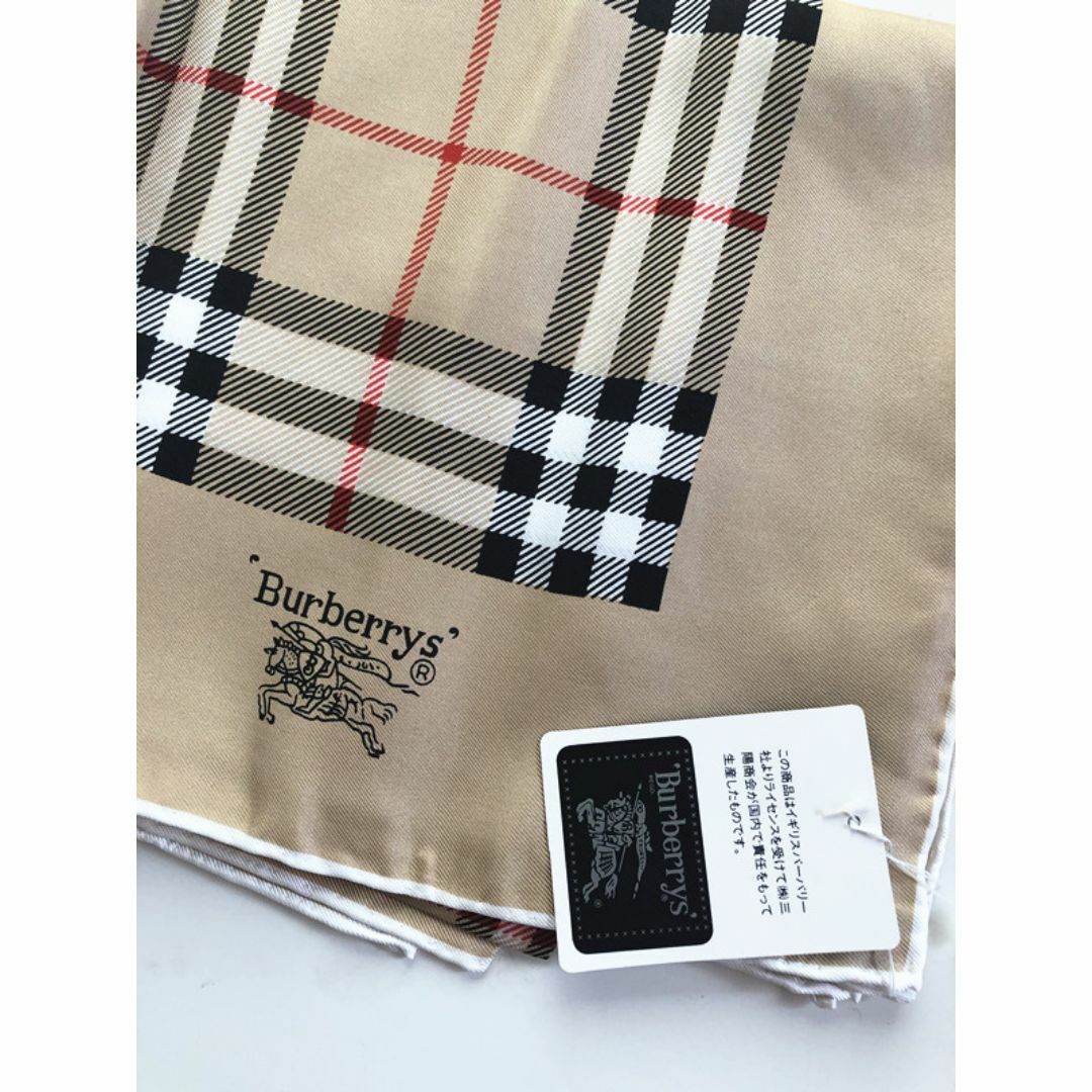 BURBERRY - 新品未使用 人気【Burberrys】バーバリーズ ☆大判 シルク