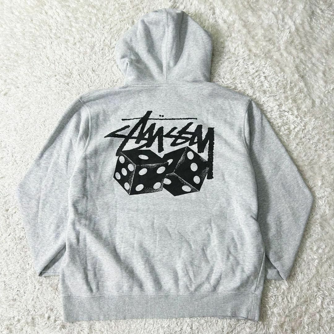 STUSSY - 美品 STUSSY ステューシー ダイスパーカー グレー サイコロ