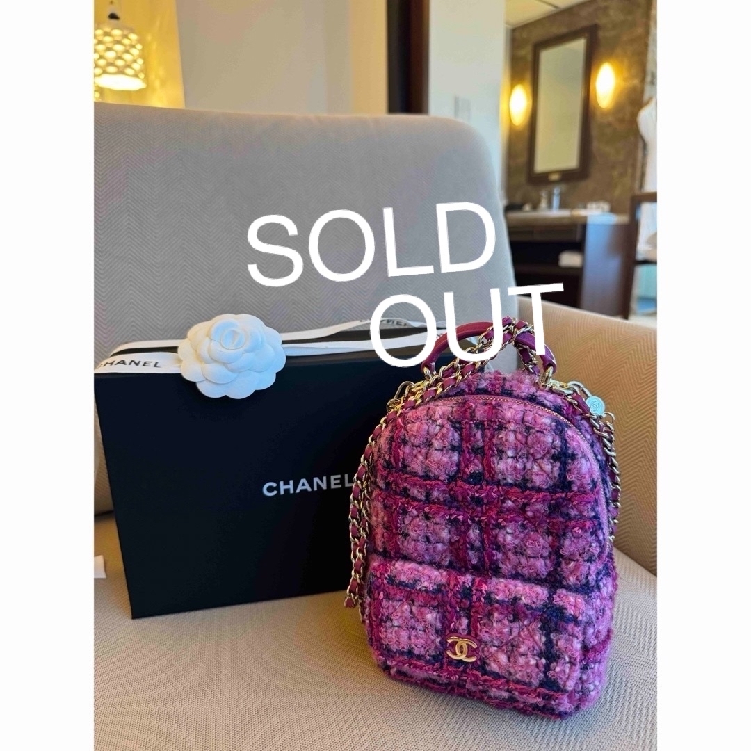 モ*コ様 CHANEL ピンクツイード リュック ノベルティ モ*コ様 CHANEL